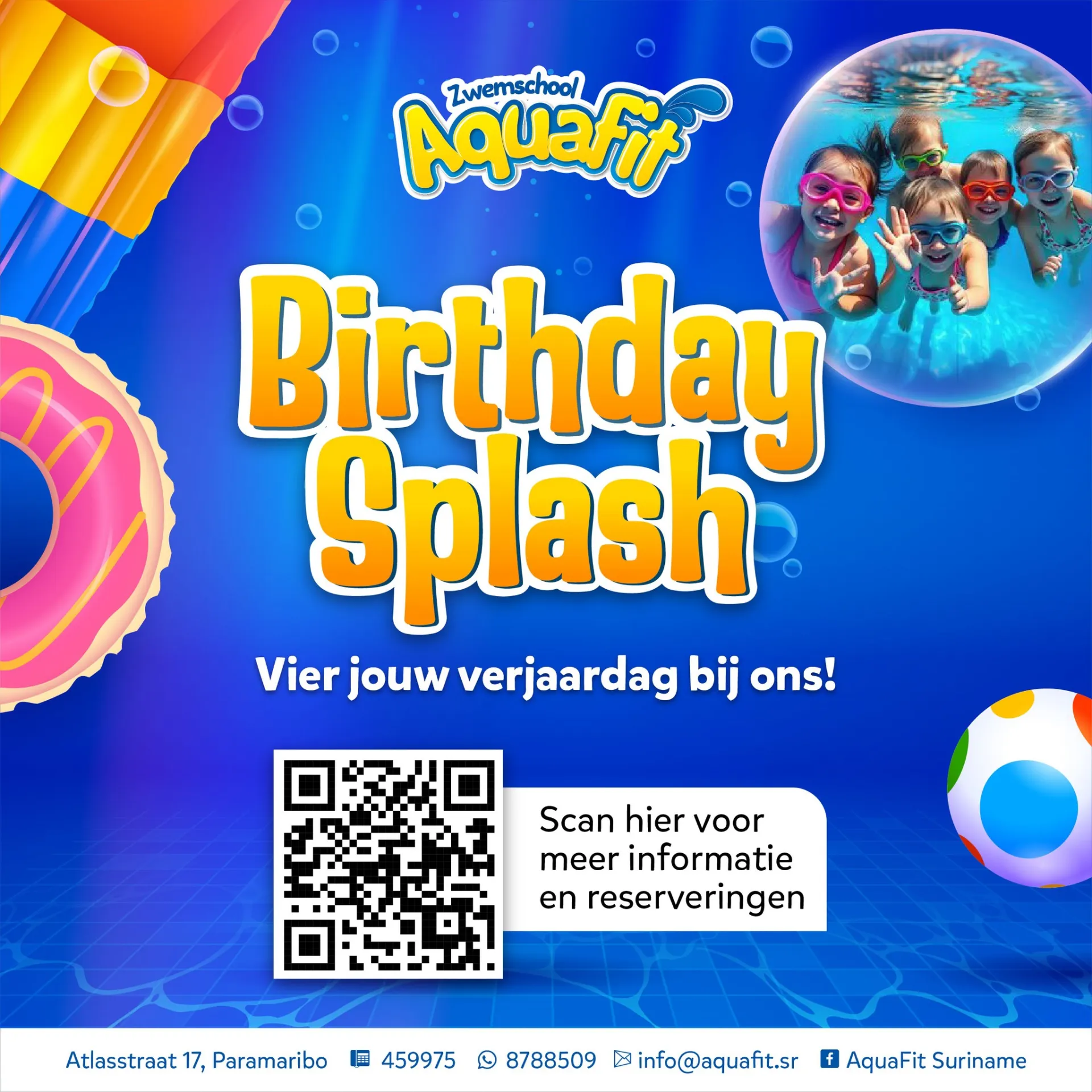 Zwemschool Aquafit Birthday Splash