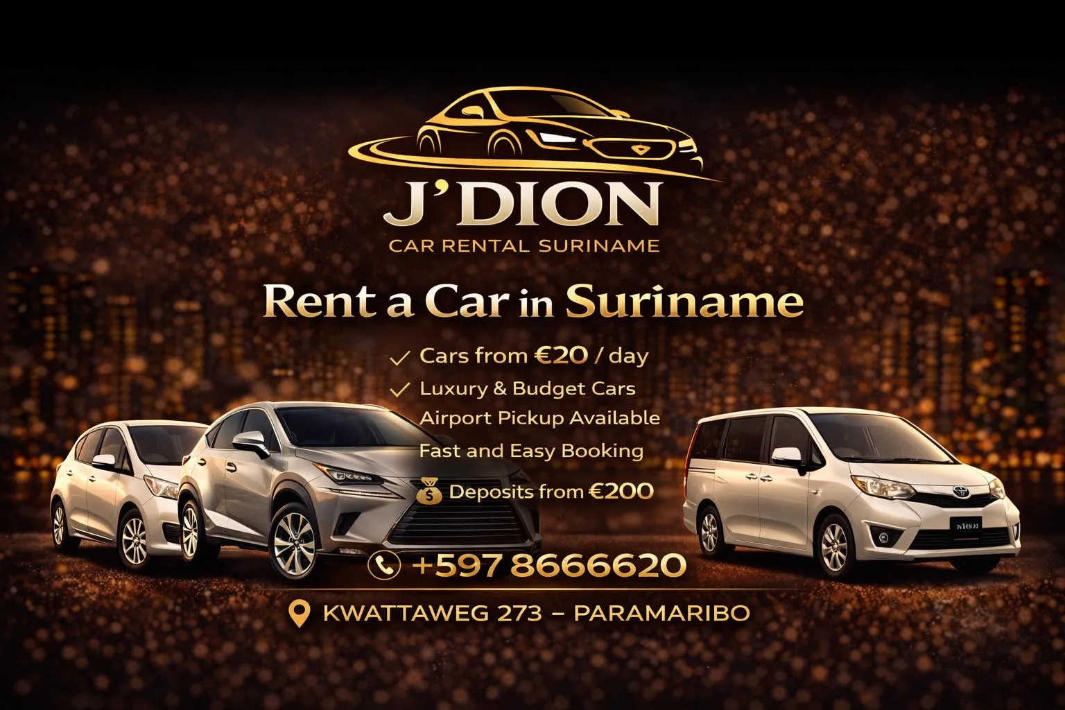 J’Dion Car Rental Suriname - Image 01 (April 1, 2026)